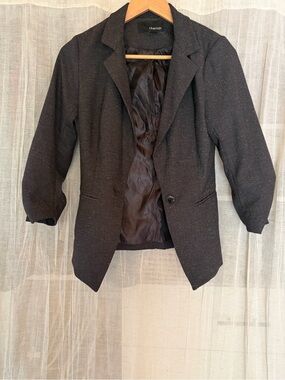 Poshmark Title: Cherish Tailored Charcoal Blazer Size Small – Timeless Classic